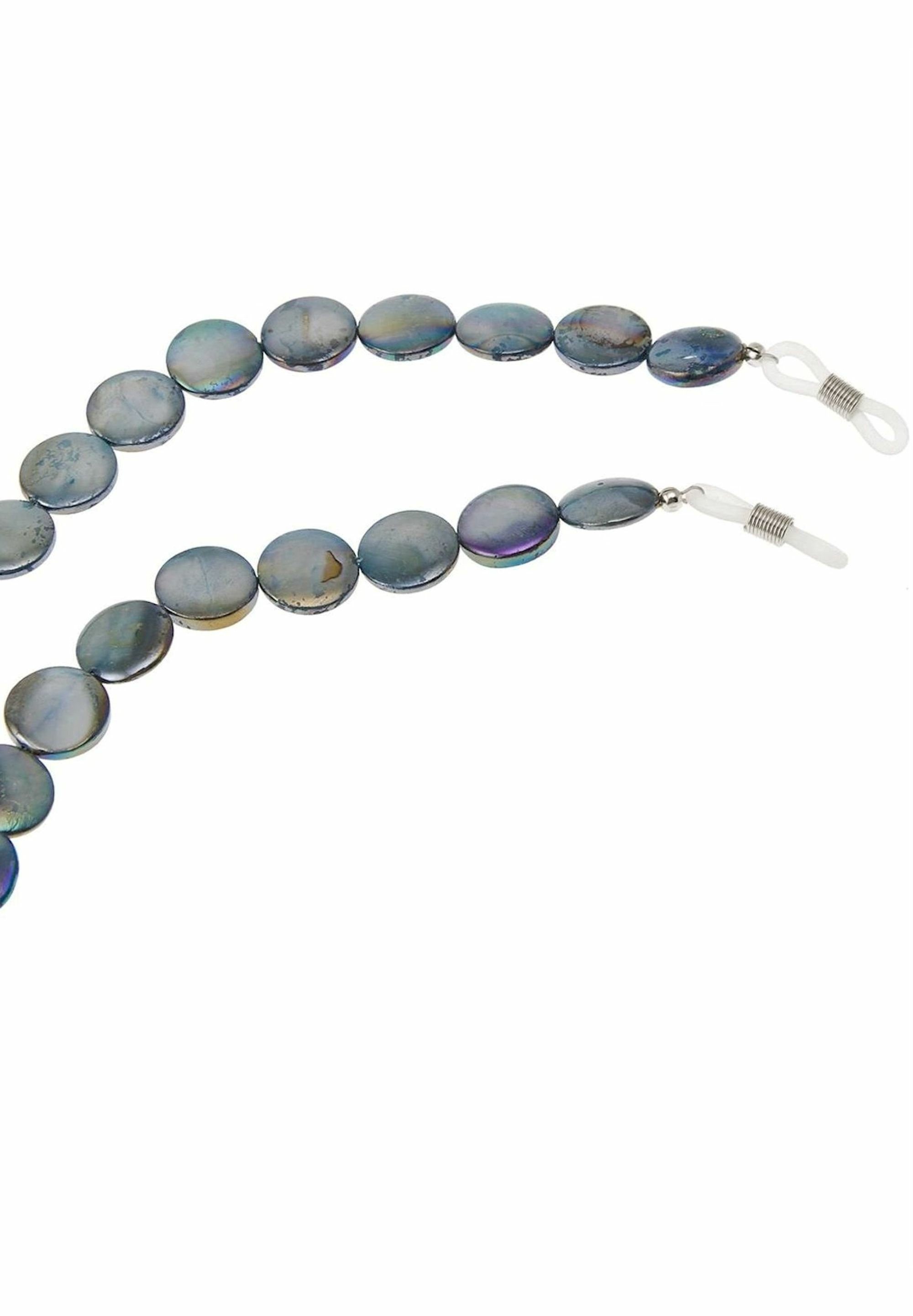 Gemshine Brillenkette Brillenkette Perlmutt Scheiben
