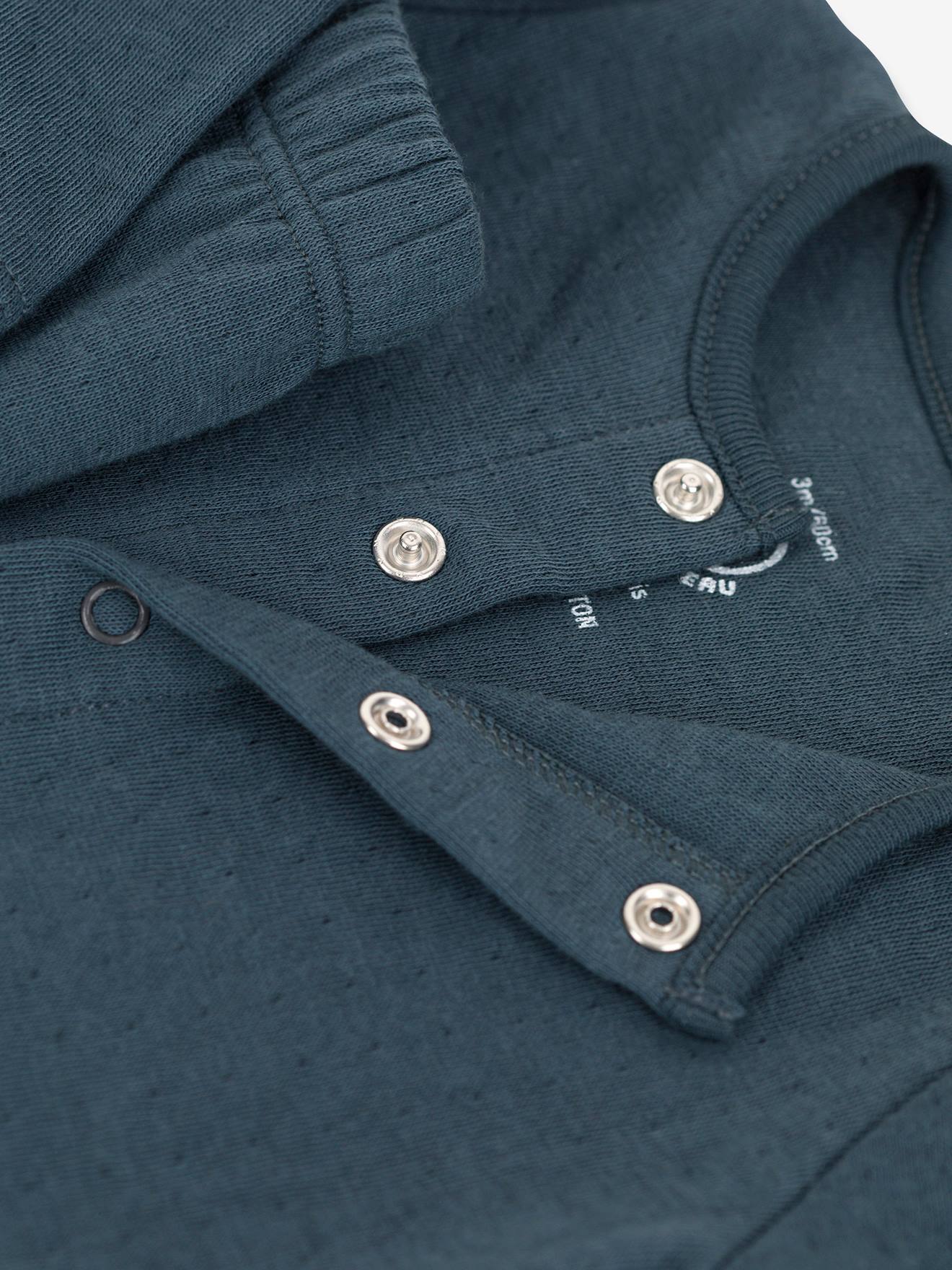 Ensemble 2 pièces en coton bio PETIT BATEAU gris