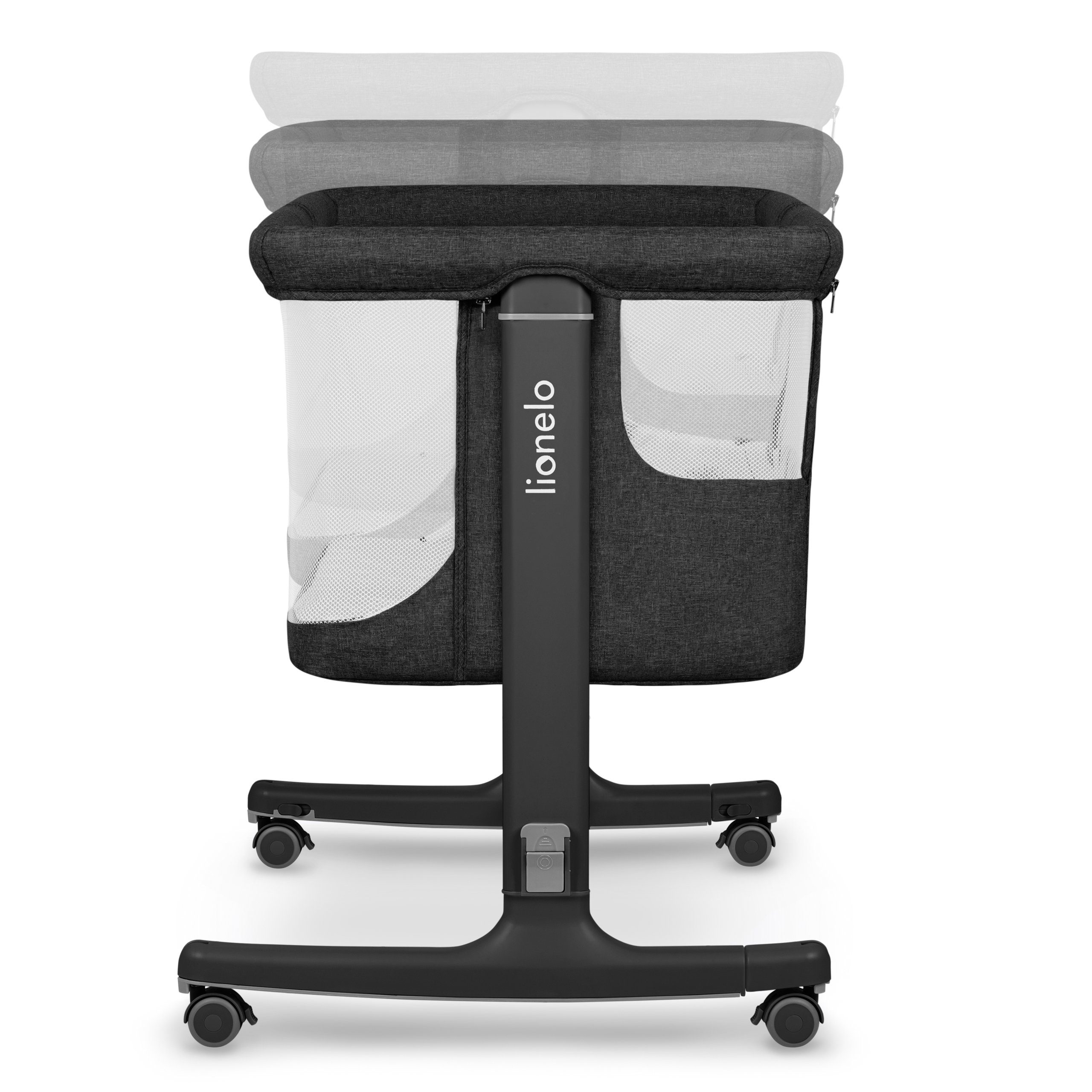 lionelo Baby-Reisebett AURORA, 3-in-1: Beistellbett, Babywiege, freistehendes Babybett