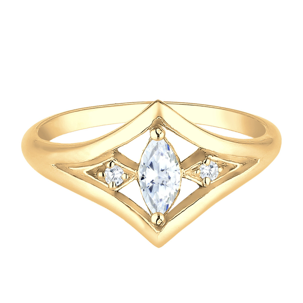 Elli Elli Bague Fiançail Femme Élegante avec Pierre de Zircone en Argent Sterling 925 Bague