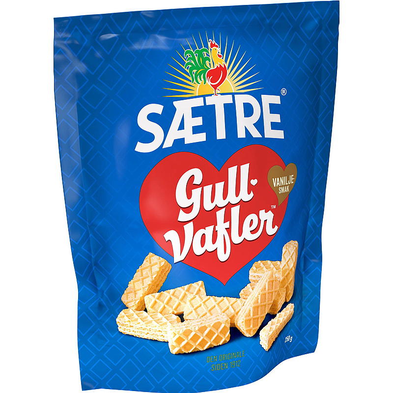 Sætre Gullvafler 250 g, vanilje
