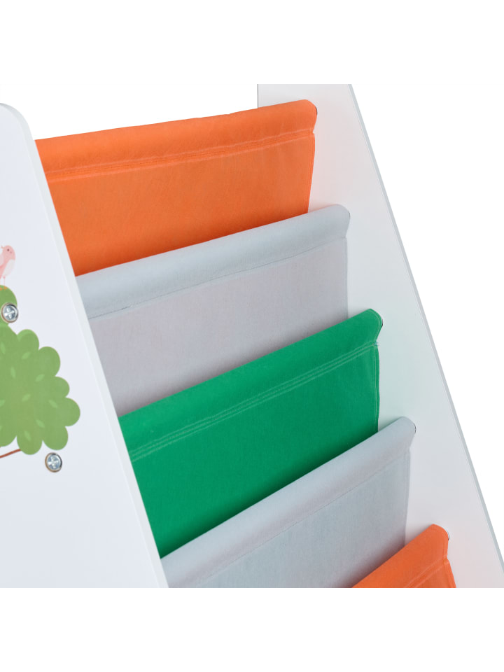 relaxdays Kinderbücherregal in Bunt - (B)62,5 x (H)60 x (T)28 cm günstig kaufen onesize