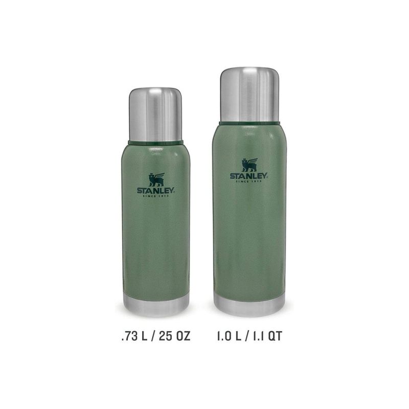Stanley Thermoflasche, Adventure Edelstahl-Vakuumflasche 1.1qt \/ 1l Hammertone Green