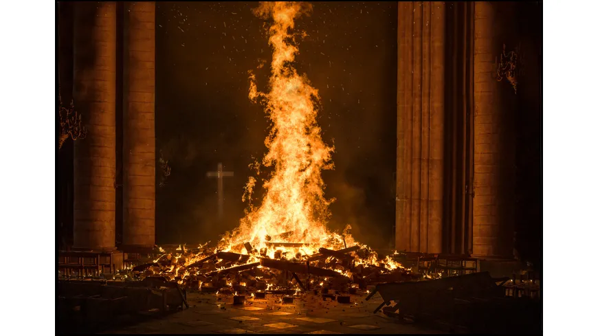 Notre-Dame in Flammen