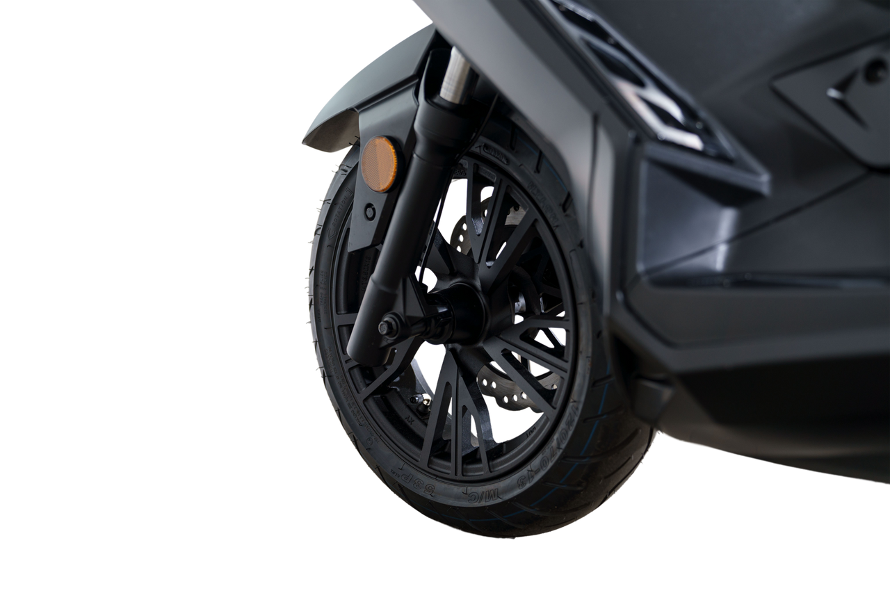 Stormborn Elektro-Motorrad ALEX R - 5kW Motor mit herausnehmbaren Akkus Mattschwarz