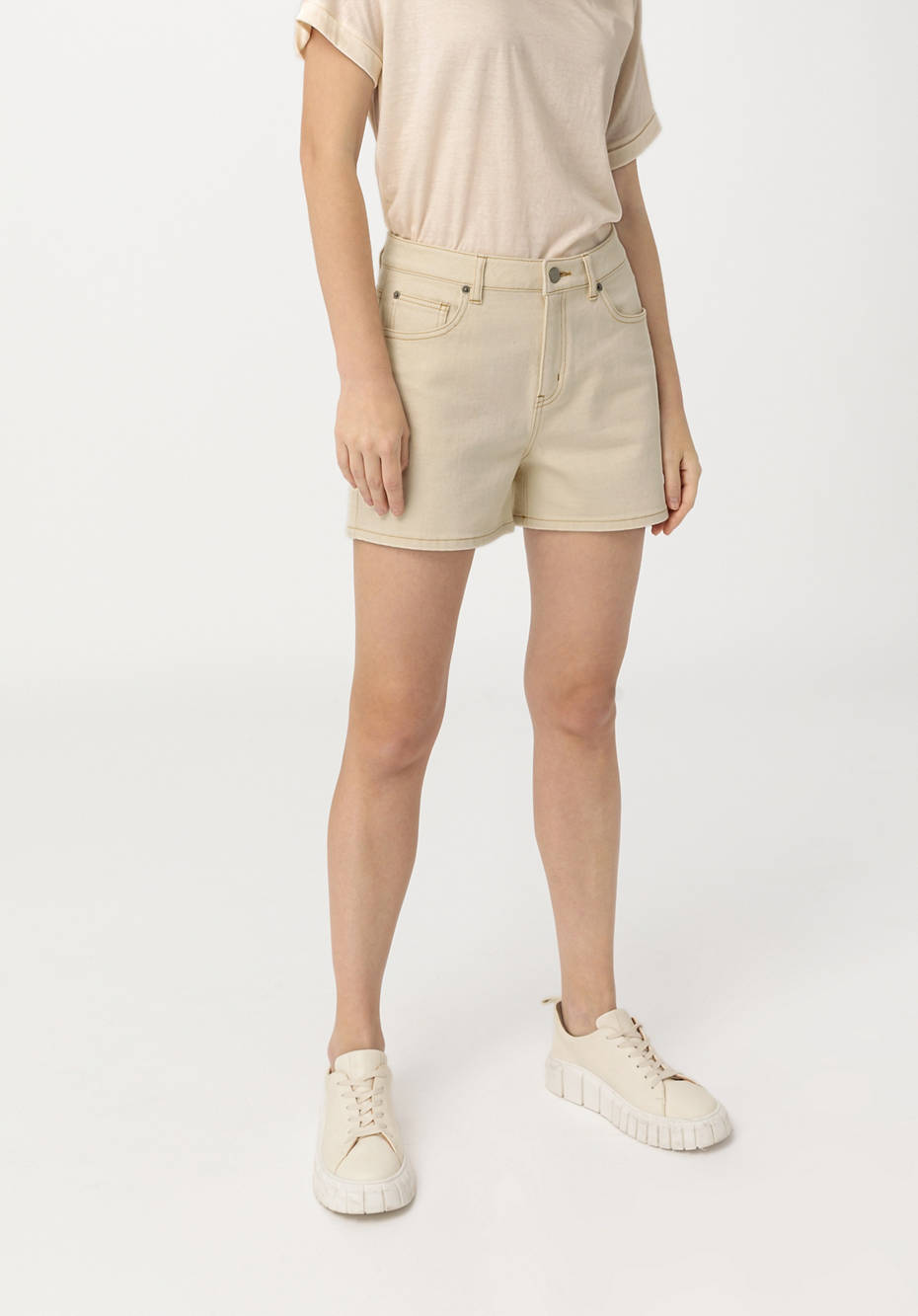 Denim Shorts Hannah Mom Fit mit Hanf