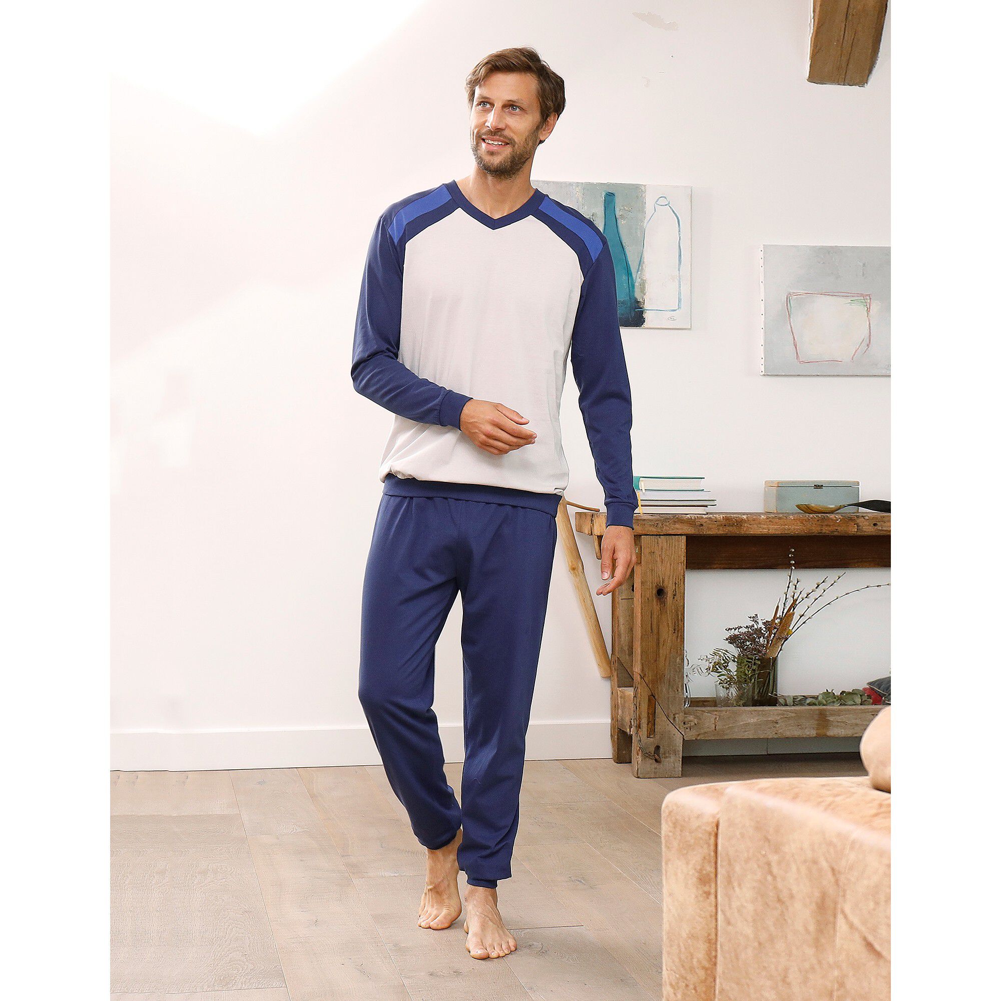 Pyjama pantalong tricolore