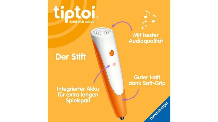 Ravensburger tiptoi - Starter-Set Stift und Bilderbuch Suchen und Entdecken Meine Welt