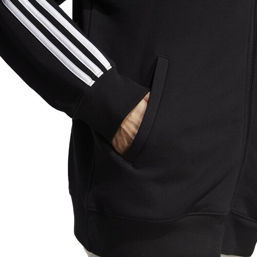 DAMEN JACKE ESSENTIALS 3-STREIFEN FRENCH TERRY OVERSIZED