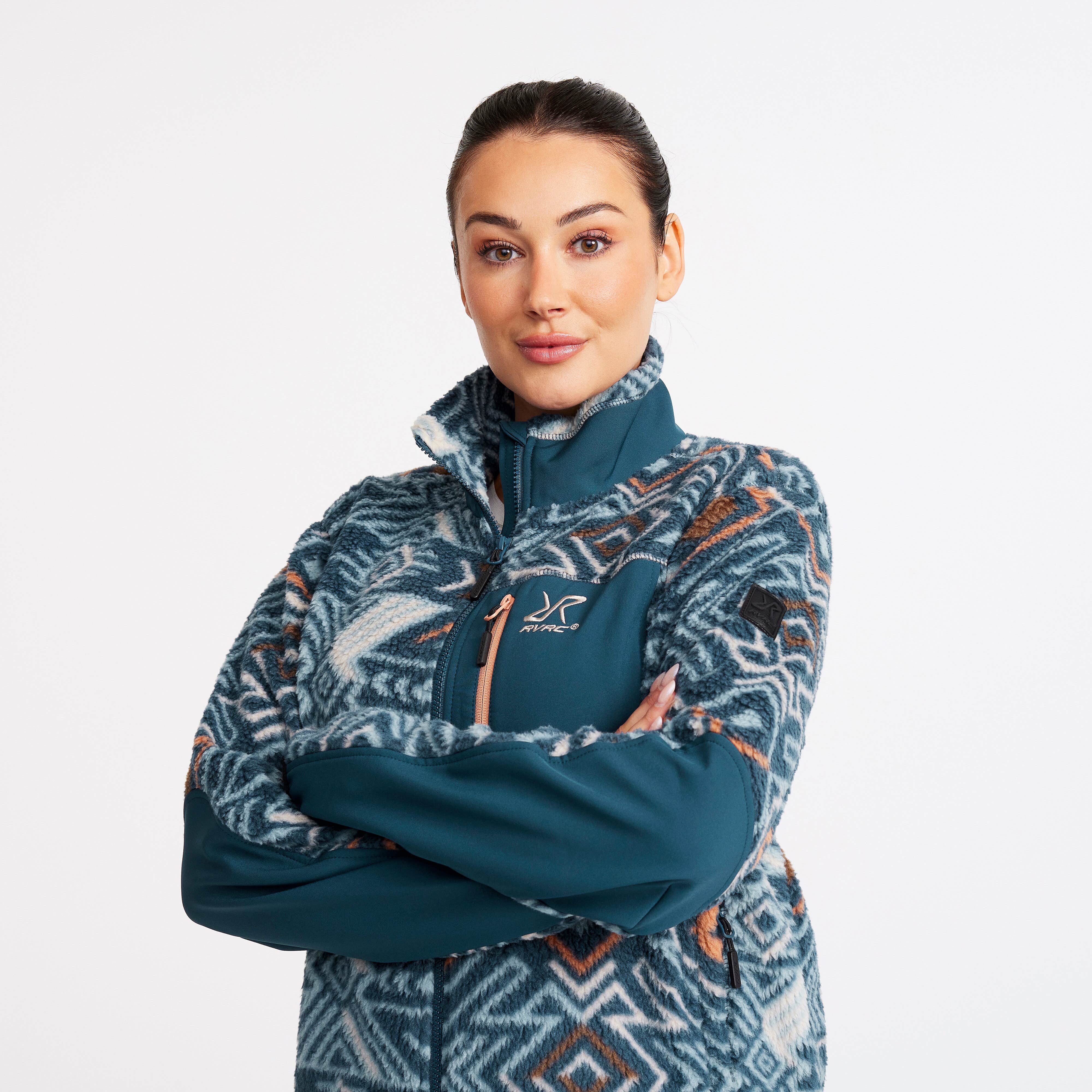 High Pile Fleece Femme Moonlit Ocean