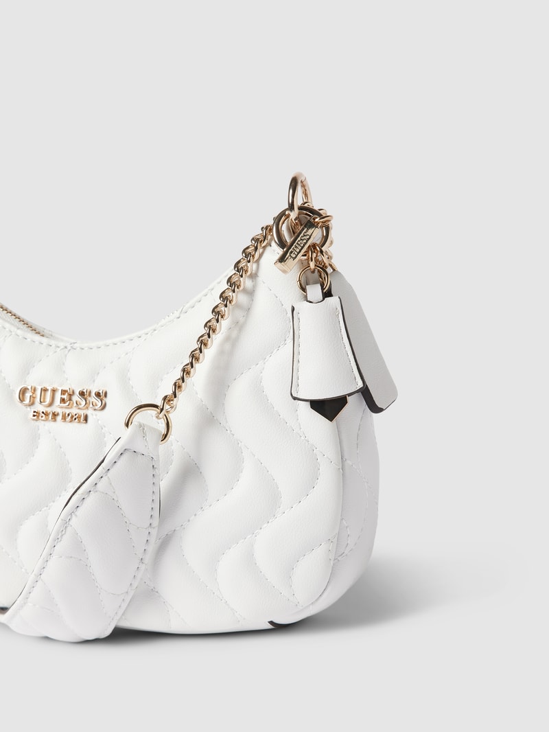 Handtasche mit Steppnähten Modell 'ECO' in weiß