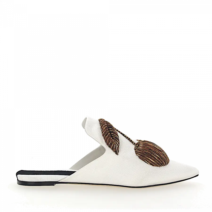 SANAYI 313 - Slipper 102721 Textil - weiß