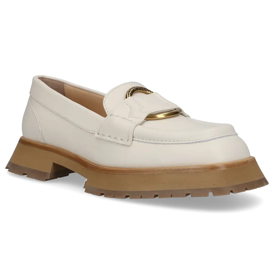 Moncler - Loafer BELL Kalbsleder - weiß