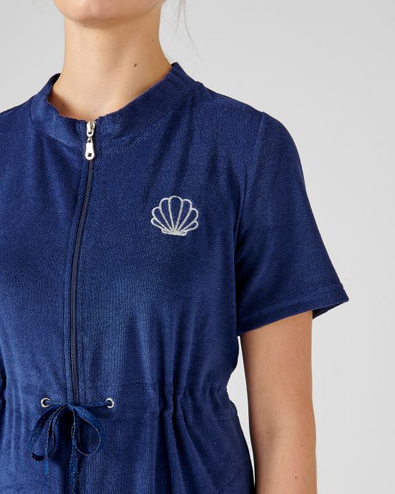 Robe de détente zippée en éponge