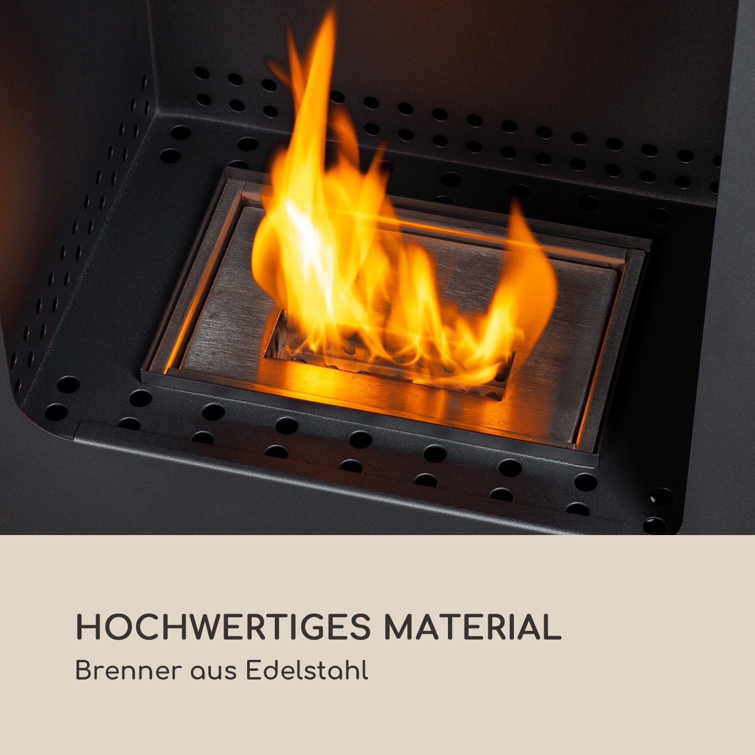 Blumfedt Echtfeuer-Dekokamin Fiamme Cantal Ethanol-Kamin