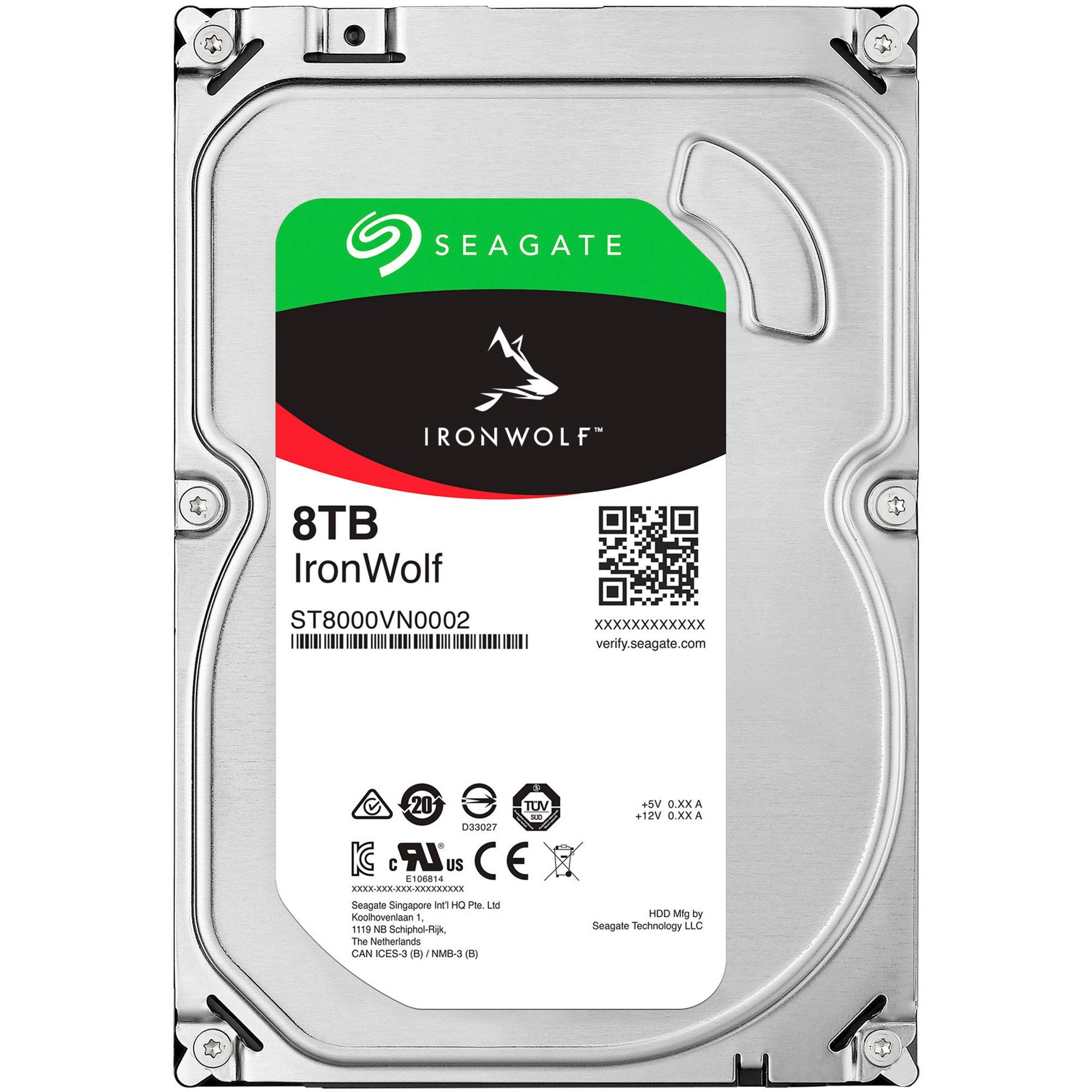 Seagate Seagate IronWolf NAS 8 TB CMR, Festplatte, (SATA 6 HDD-Festplatte (8.000 GB) 3,5