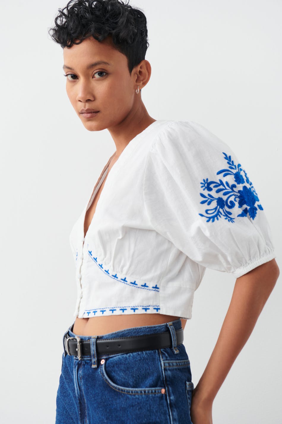 Embroidery top