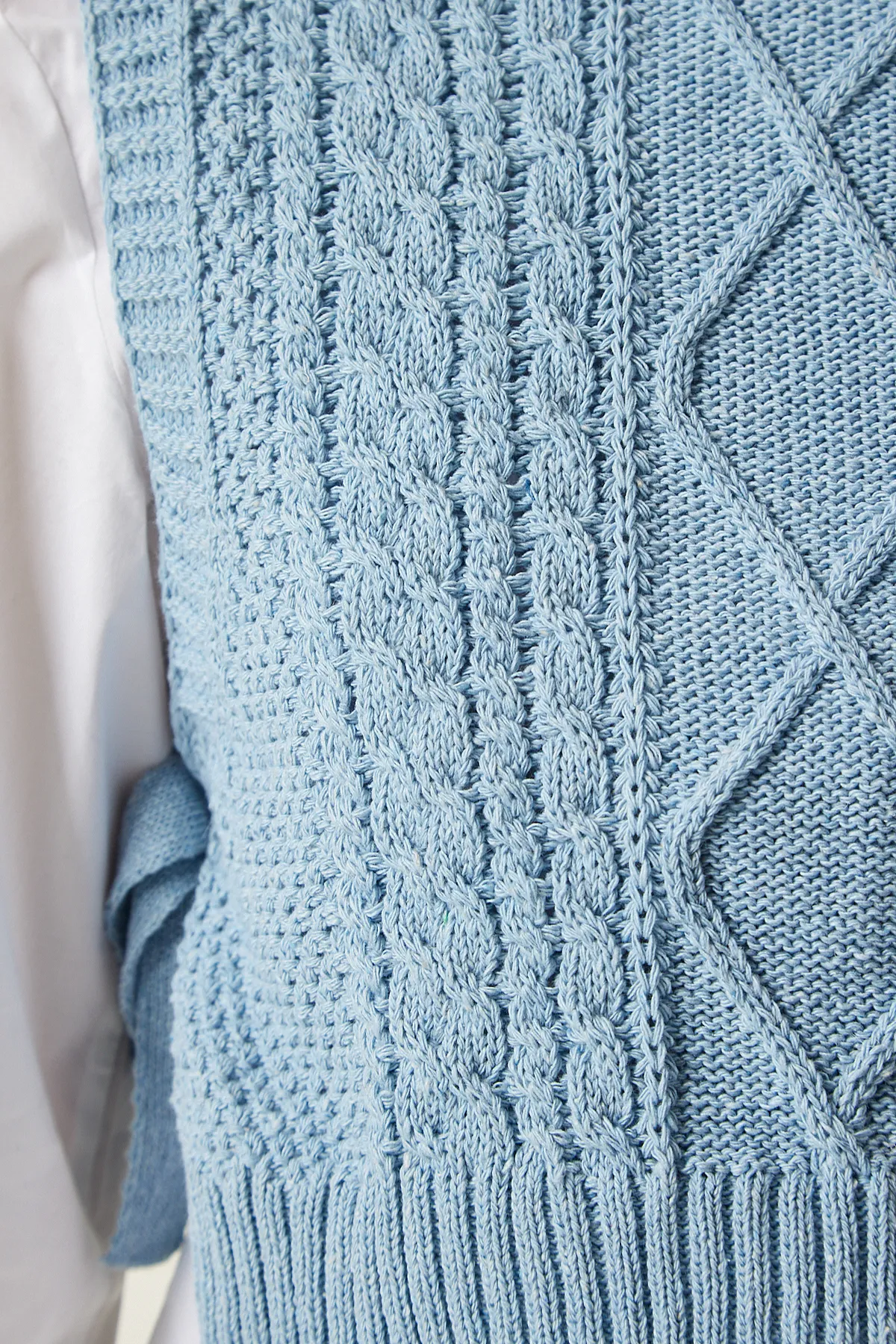 Happiness İstanbul  Strickweste - Blau - Regular Fit