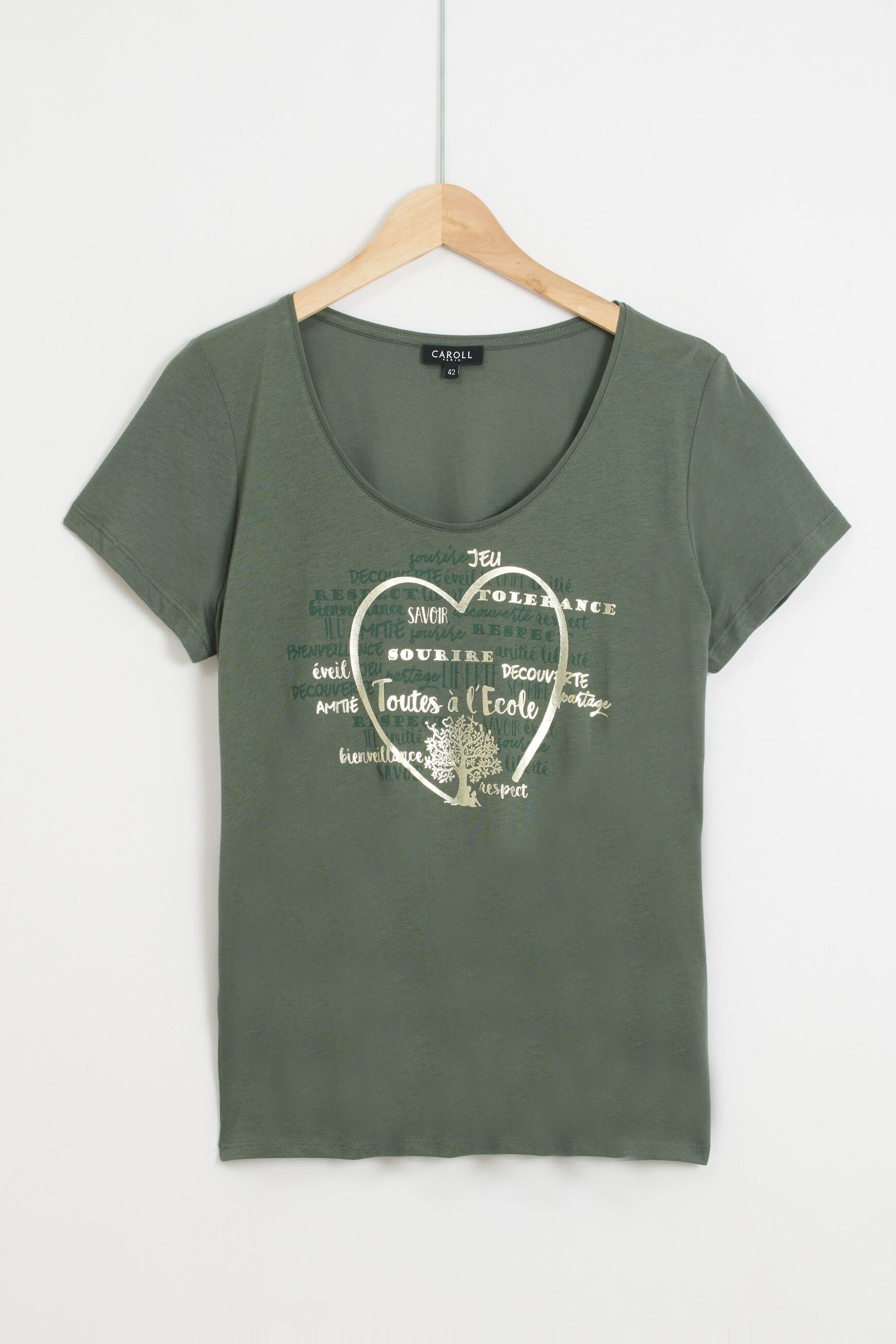 T-shirt Sheila bleu femme