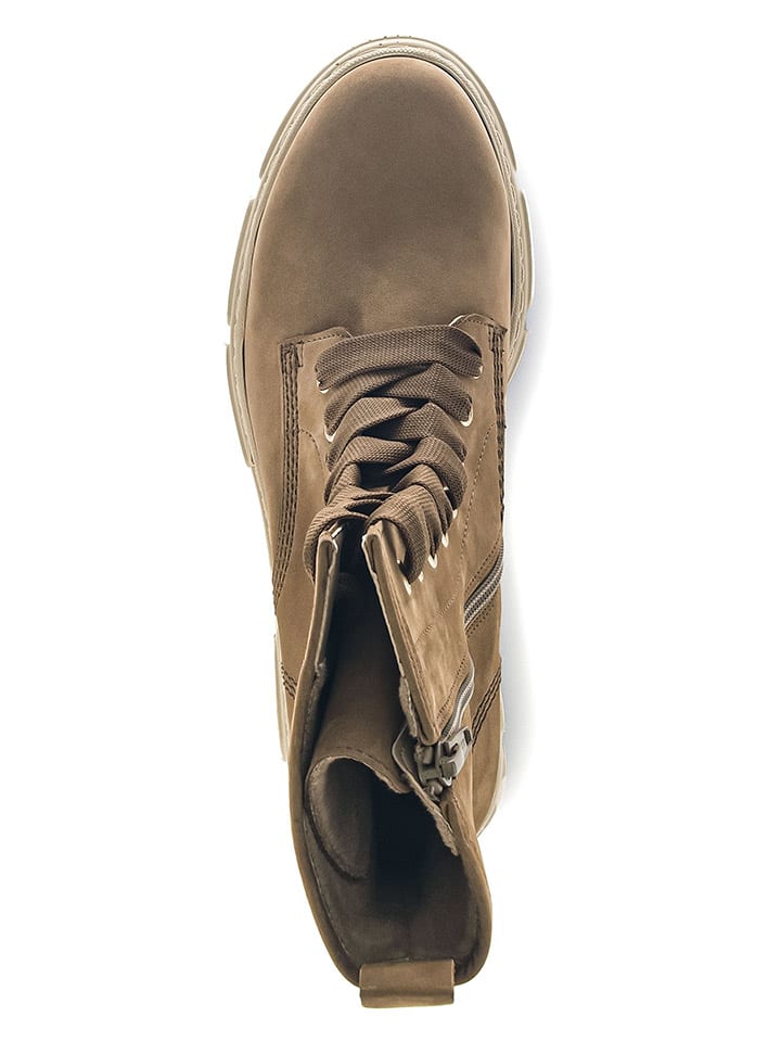 Gabor Leder-Stiefeletten in Hellbraun günstig kaufen
