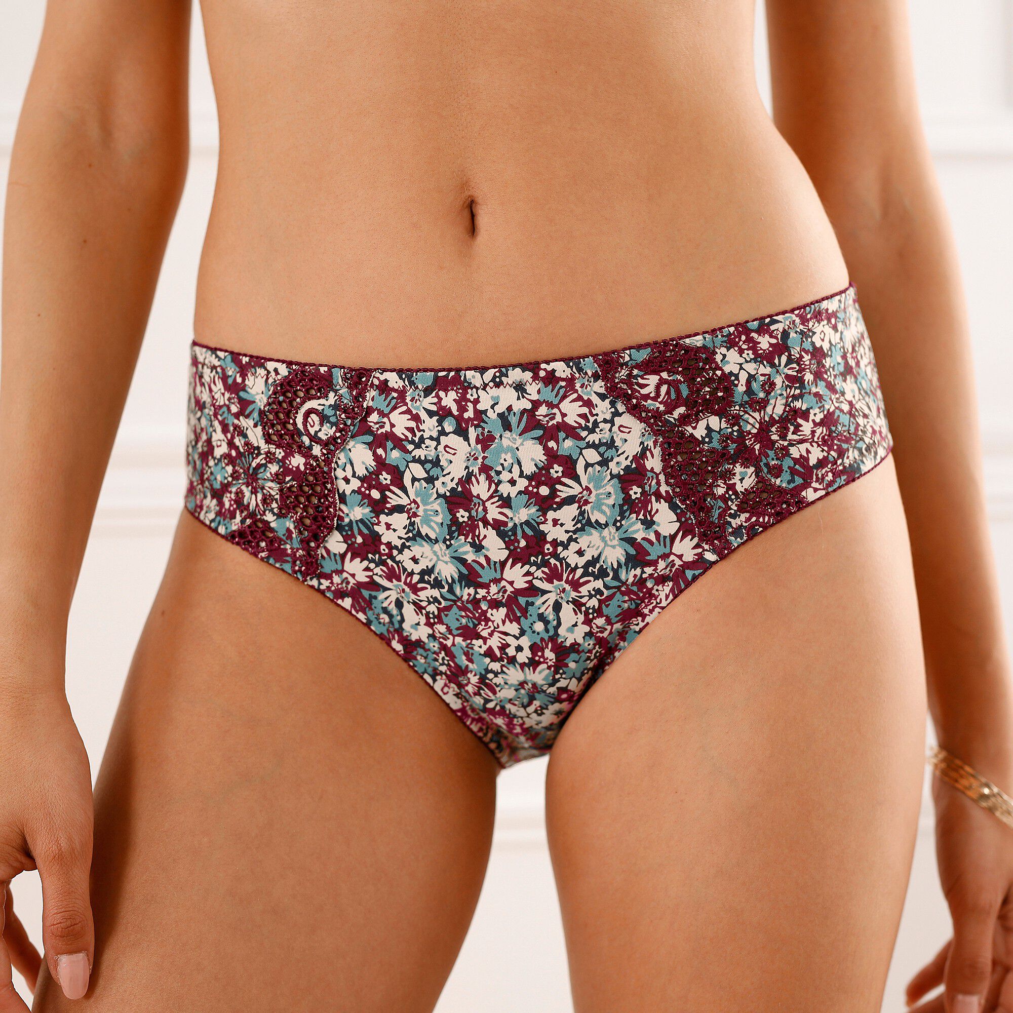 Culotte coton imprimé floral Olbia