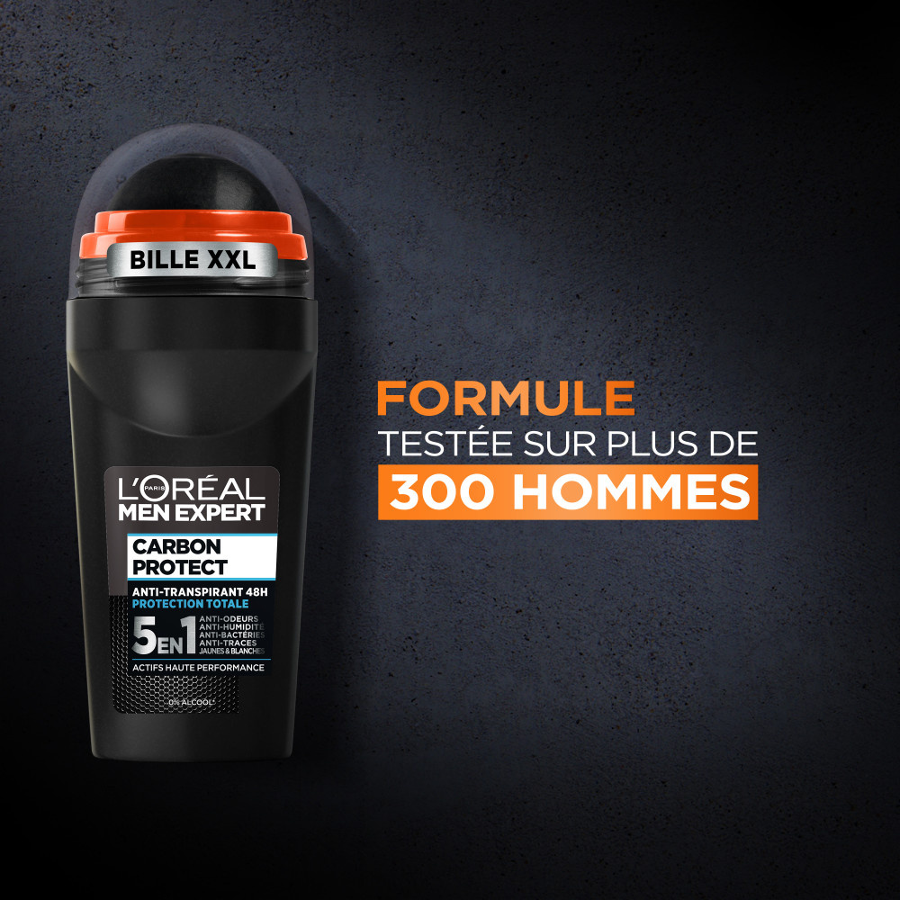 L'Oréal Paris L'Oréal Men Expert Carbon Protect Déodorant Bille 5en1 - 50ml Déodorant Bille Homme