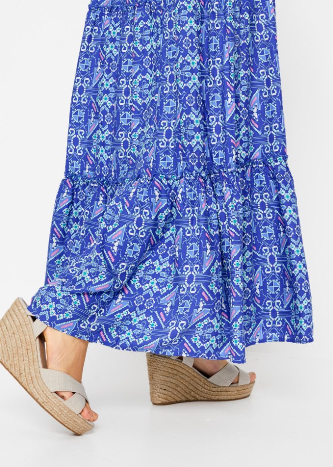 Bedrucktes Maxikleid aus nachhaltiger Viskose