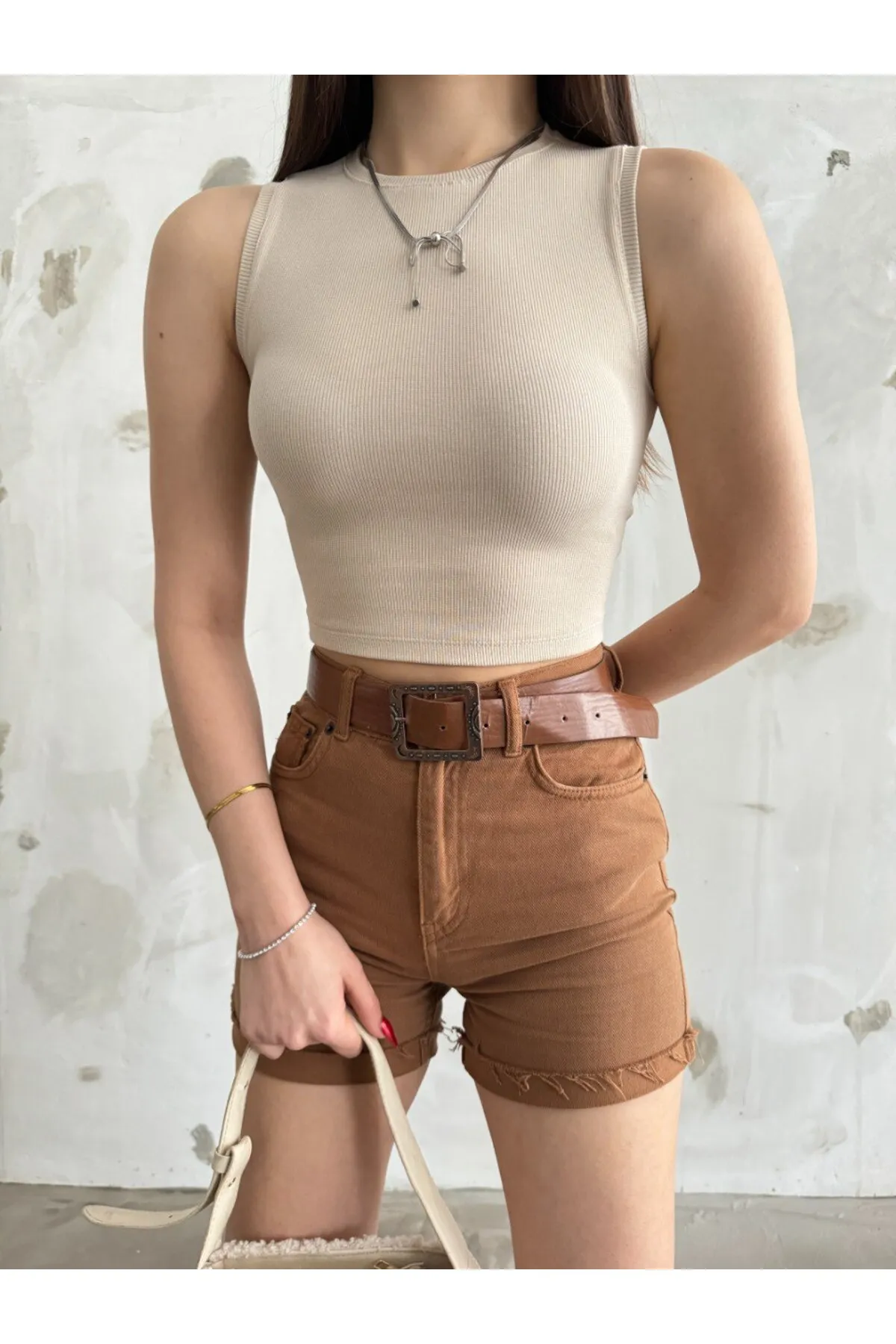 BİKELİFE  Body - Beige - Slim Fit