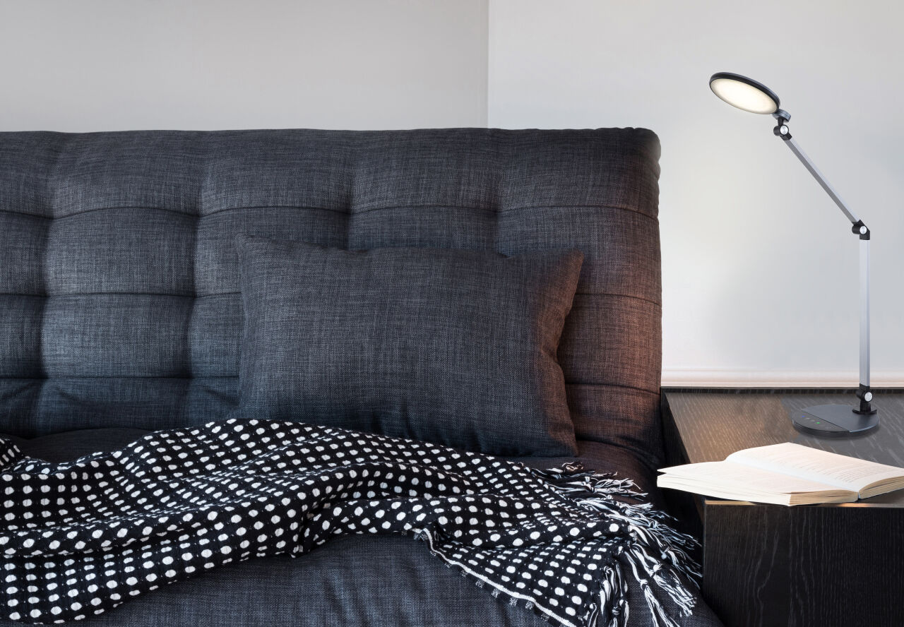 Globo Lighting - KONSTI - Tischleuchte Kunststoff schwarz, LED