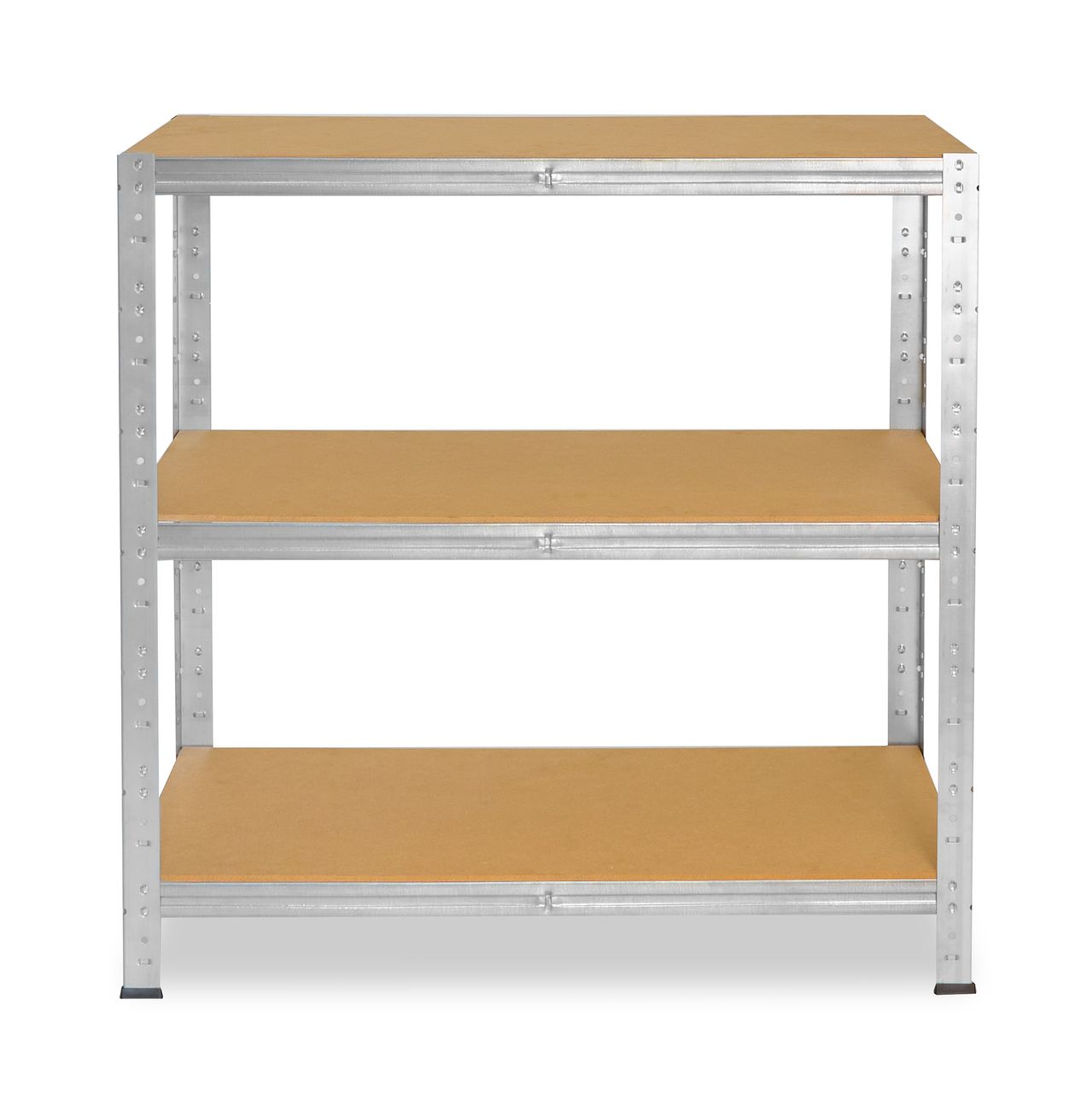Shelfplaza HOME 115x120x50cm Schwerlastregal in verzinkt mit 3 Böden