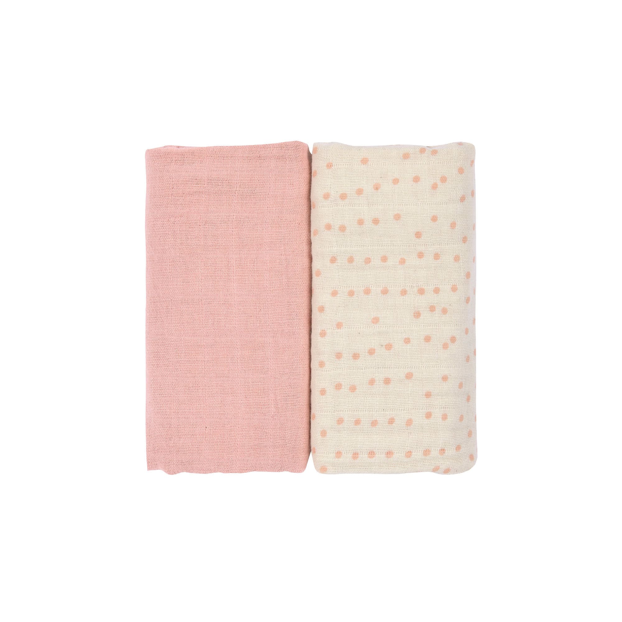 Mulltücher 2er Set M, Rosa