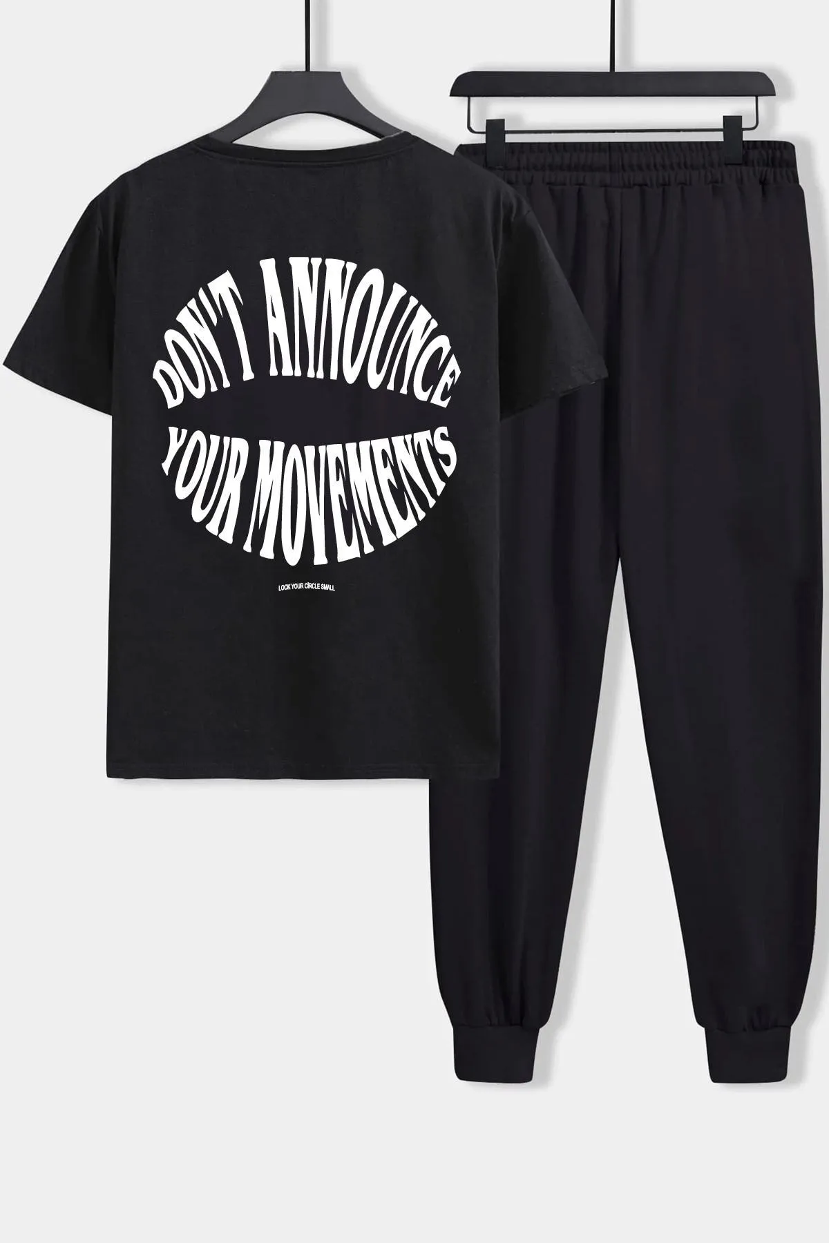 uyguntarz  Zweiteiliges Unisex-Trainingsanzug-Set mit Dont-Print