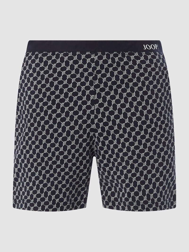 Shorts aus Baumwolle in marineblau