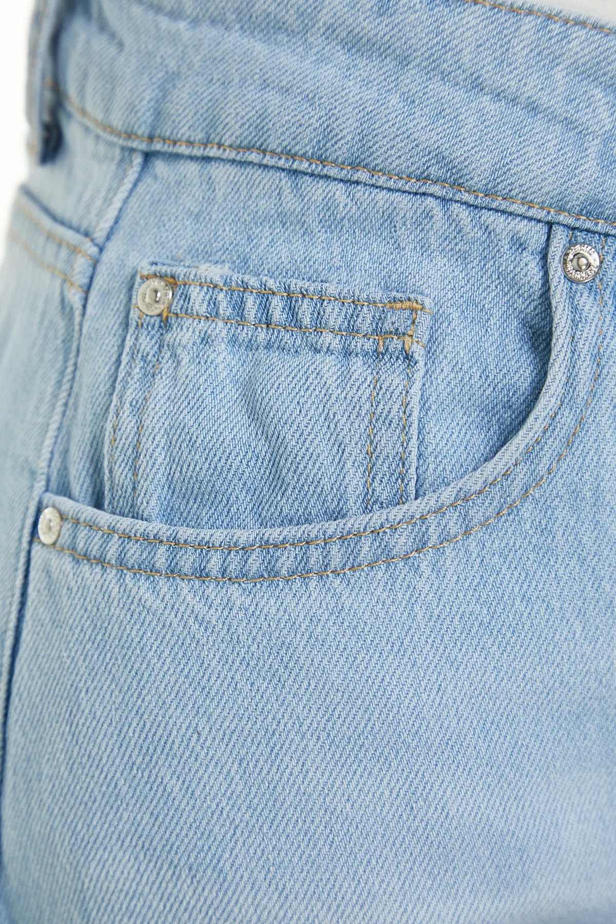 Trendyol Collection  Blau Extra Weit Normale Taille Hohe Taille Weites Bein TWOSS23JE00290