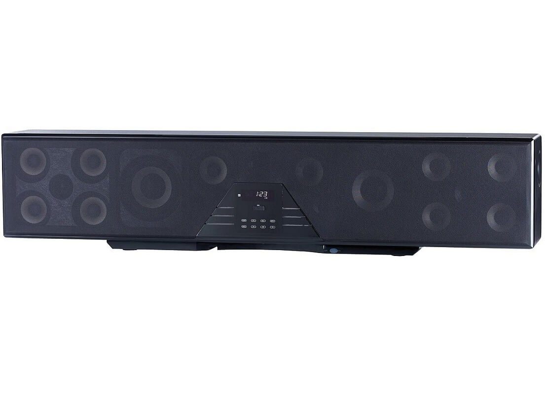 auvisio 6-Kanal-3D-Soundbar 5.1-Surround-Sound 4.0, HDMI, 250 Watt Soundbar (Bluetooth, 125 W, insgesamt 15 Lautsprecher)