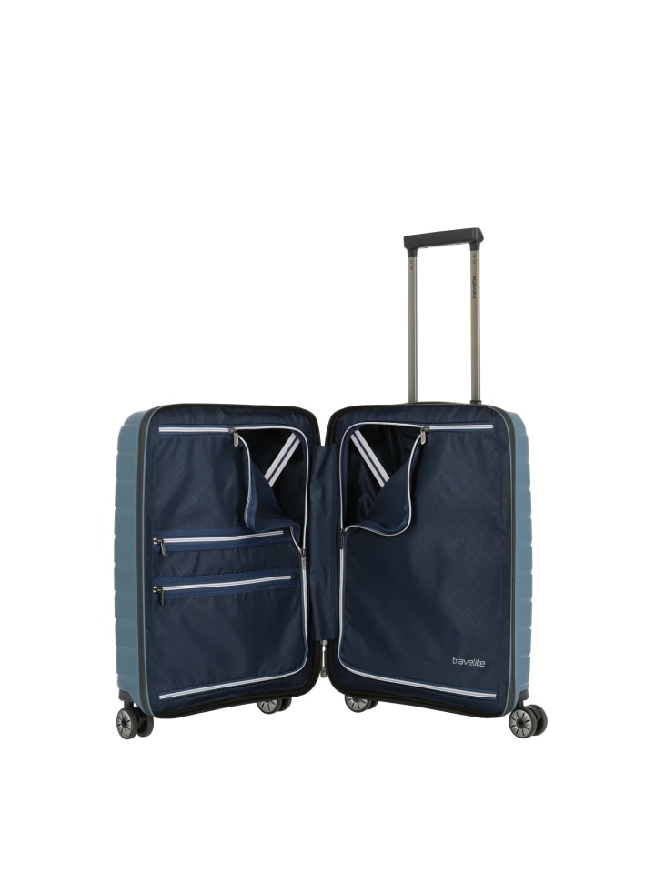 travelite Travelite Koffer AIR BASE 4w Trolley S Vortasche, Eisblau günstig kaufen onesize