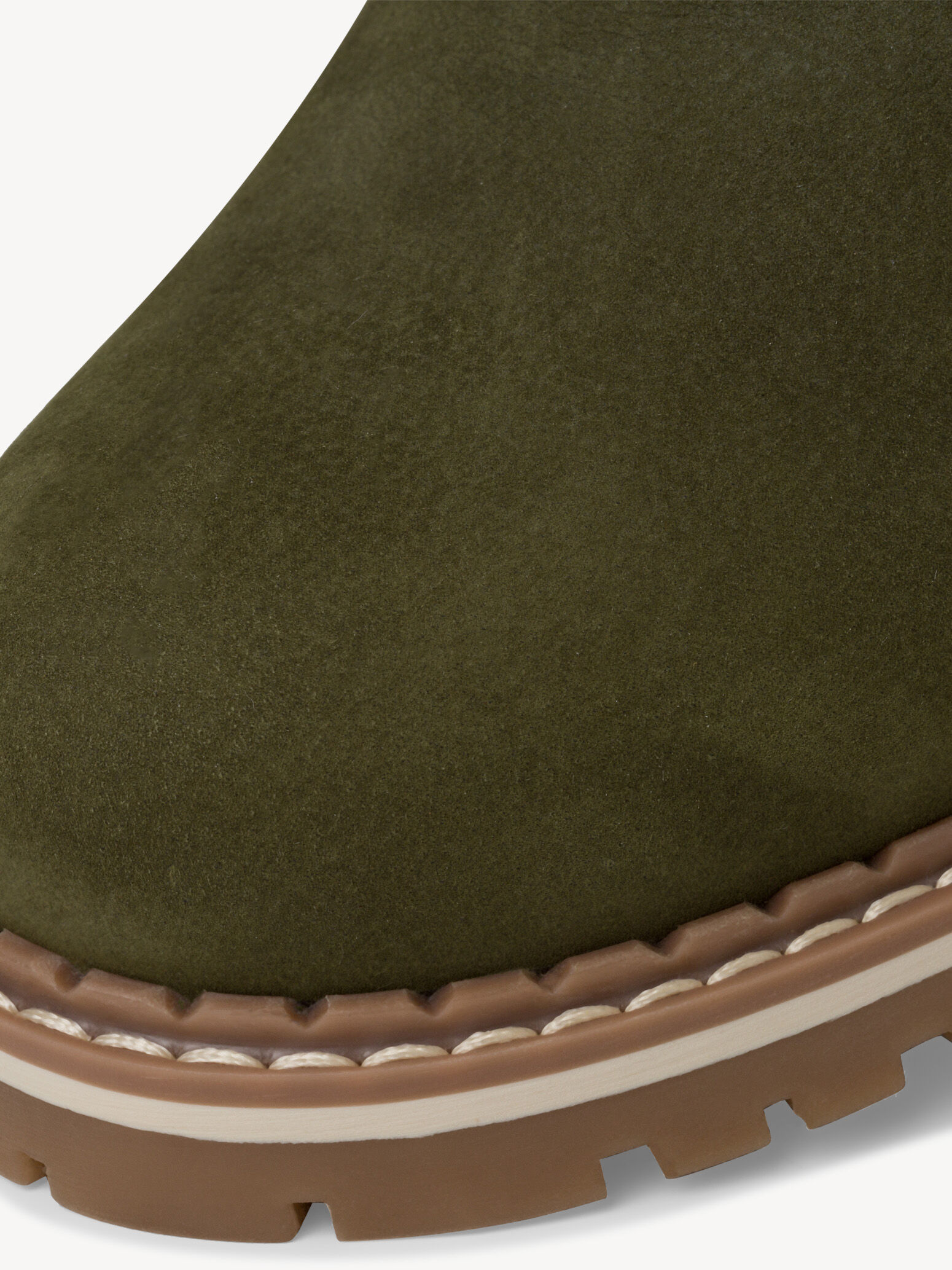 Bottine en cuir - vert doublure chaude