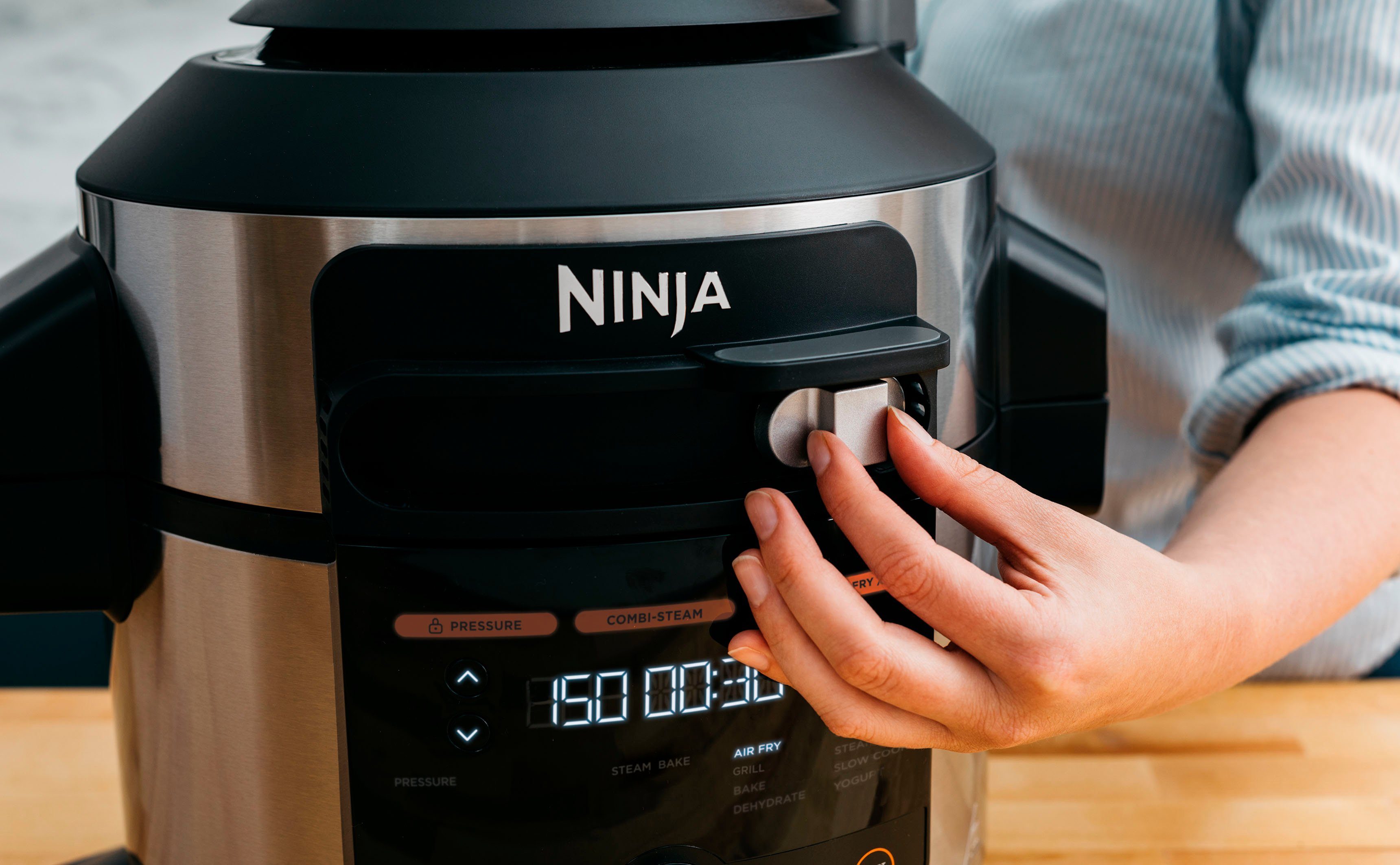 NINJA Multikocher Foodi MAX 12-in-1 SmartLid Multikocher OL650EU, 1760 W, 7,5 l Schüssel