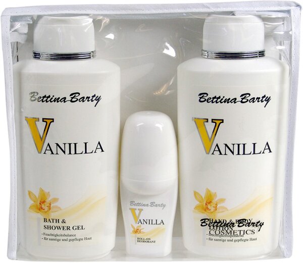 Bettina Barty Vanilla Bodylotion + Duschgel + Deo Körperpflegeset