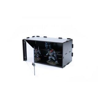 Black Paint Rack: Vitrine