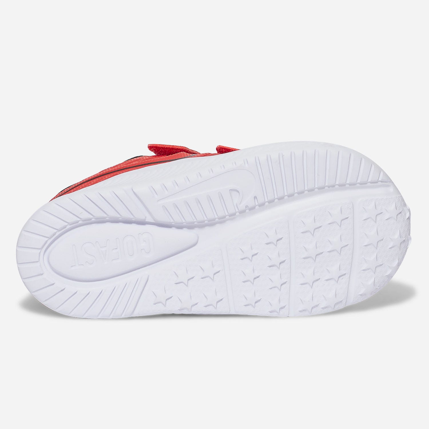 Tennis NIKE rouge en mesh et cuir thermocollé