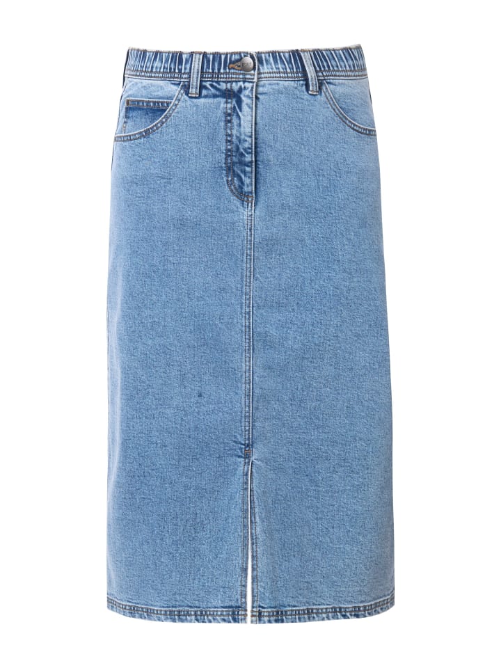 Ulla Popken Jeansrock in blue denim günstig kaufen
