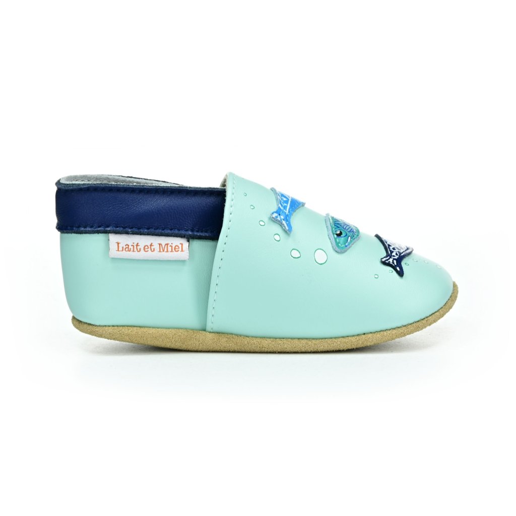 Lait et Miel Sardines Krabbelschuhe mit Sardinen