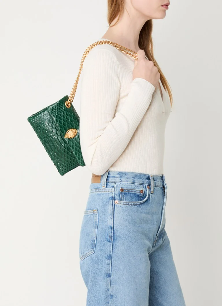 Kurt Geiger Kensington Mini leather shoulder bag with quilt pattern