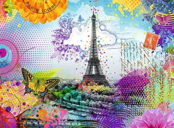Puzzle 500 Teile - Postkarte aus Paris