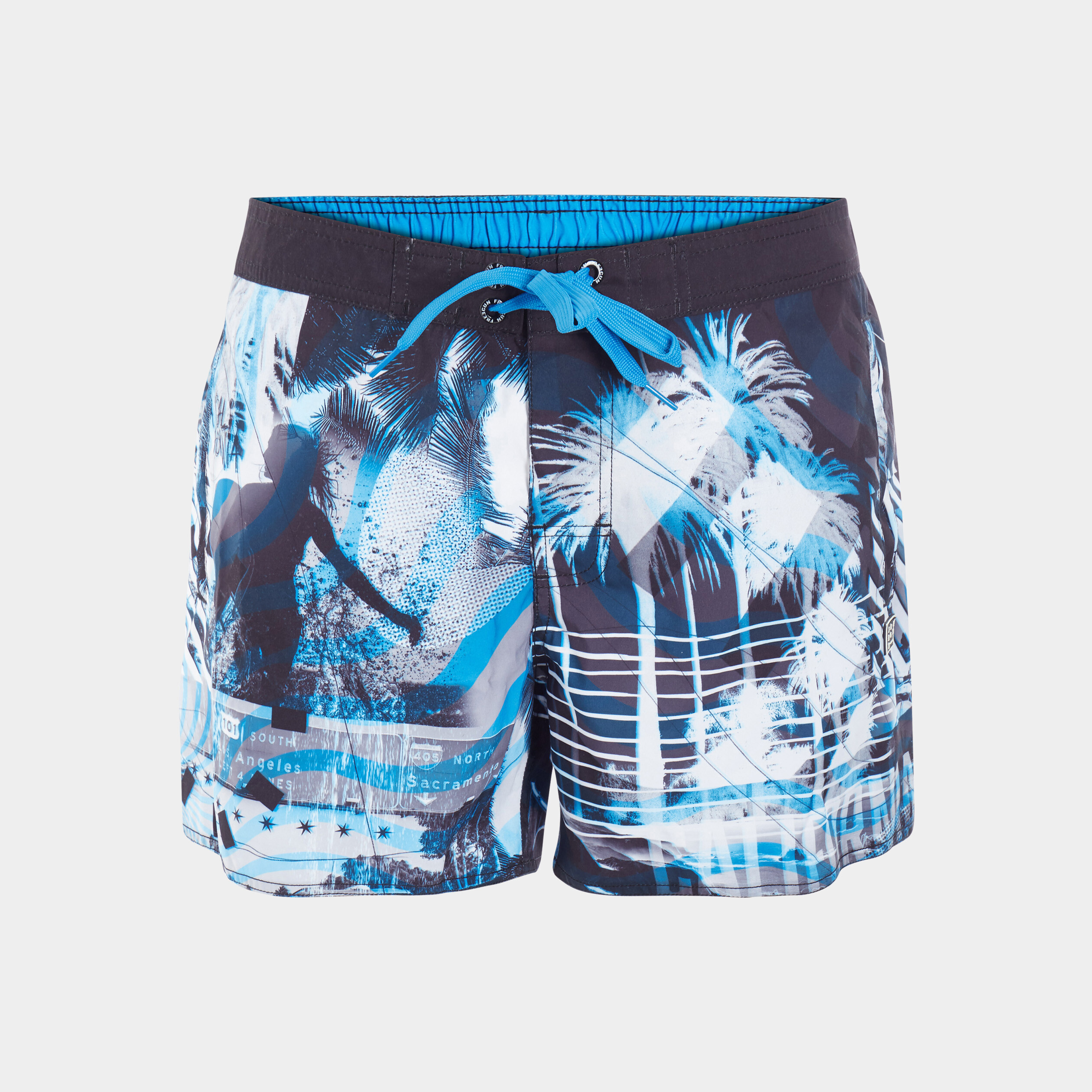 Short de bain Freegun bleu homme | La Halle