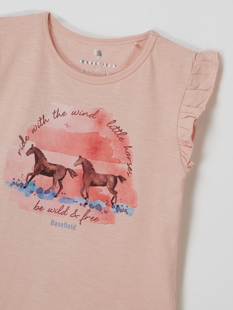 Shirt mit Print in rosa