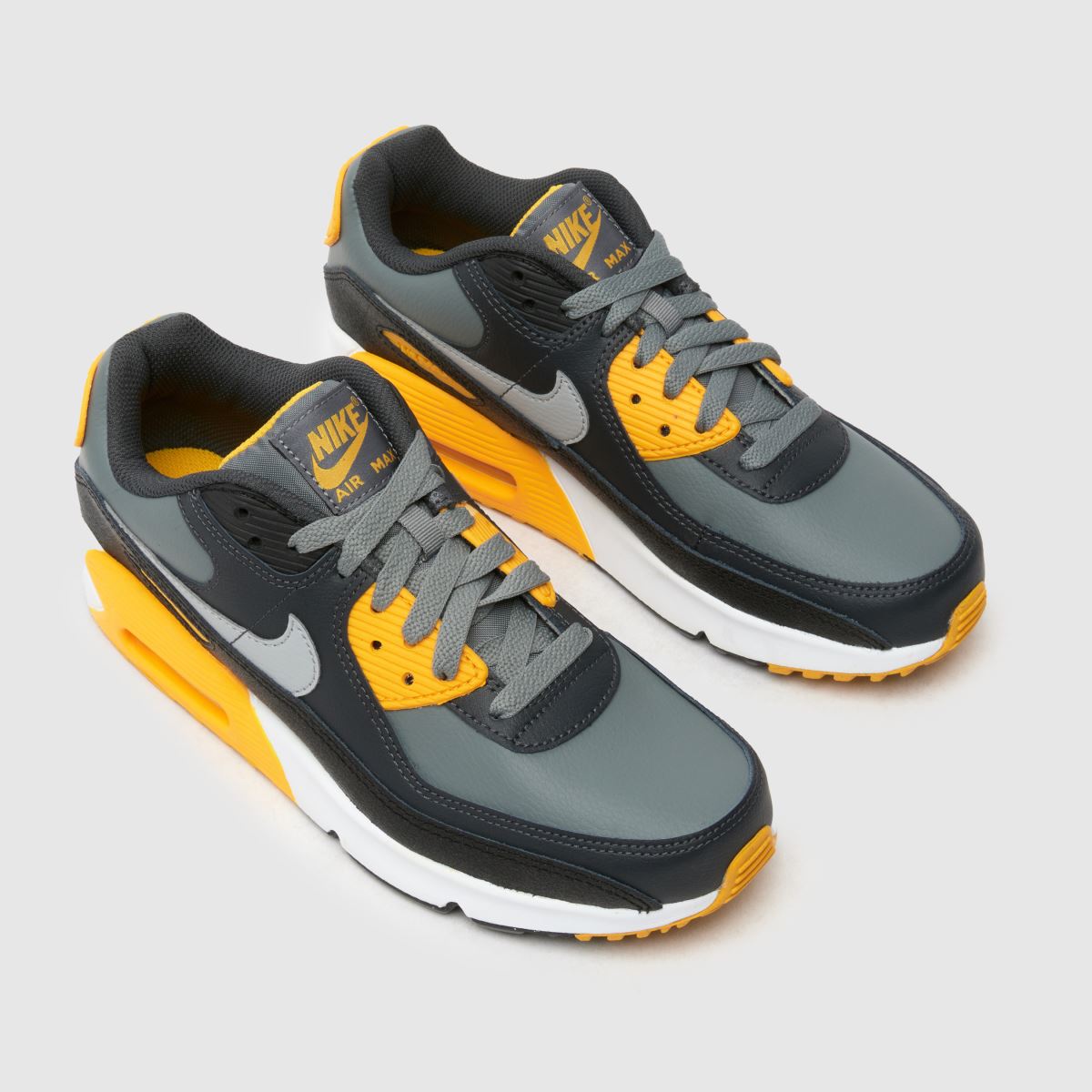 Nike grå multifärgade Air Max 90 pojkar/ungdomsskor