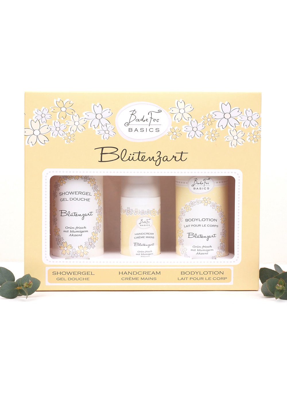 Badefee Pflege-Geschenkset GS937D Blütenzart 500 ml, 3-tlg.