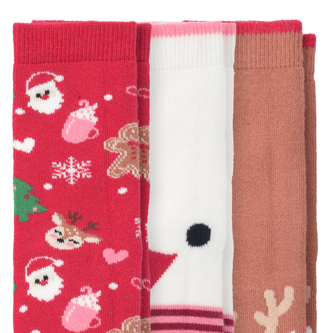 3 Paar Baby Weihnachtssocken im Set